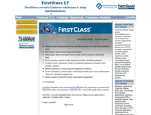 Tablet Screenshot of firstclass.lt