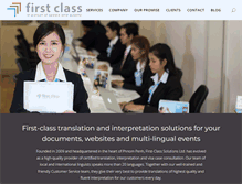 Tablet Screenshot of firstclass.com.kh